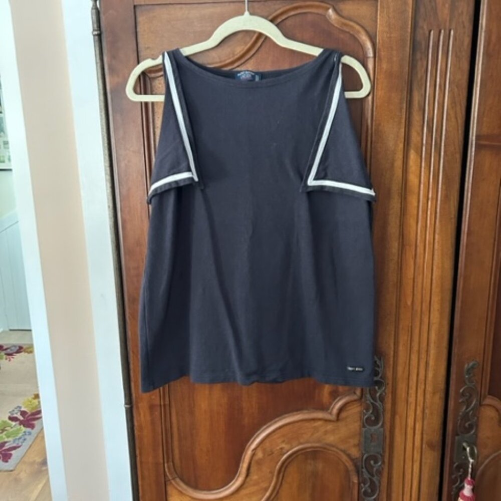 Saint James Atelier sleeveless nautical top, size M